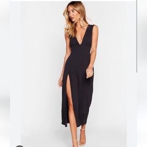 Nasty Gal Deep on Dancing midi dress